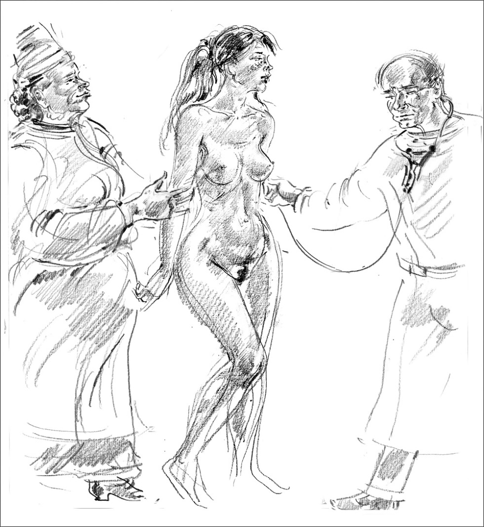 Erotic drawings medical examination