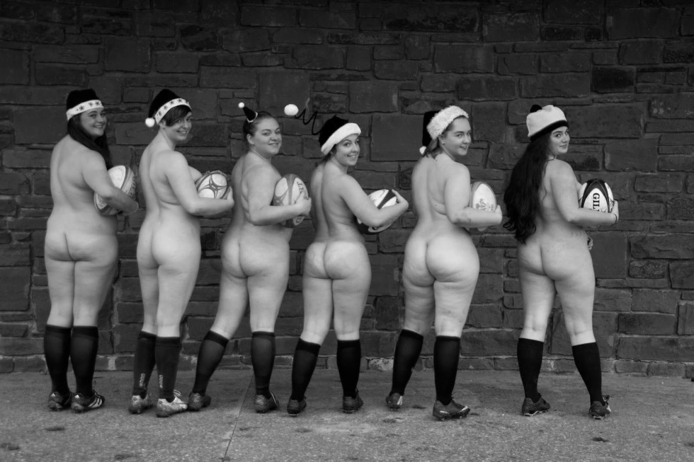 Naked British rugbyists