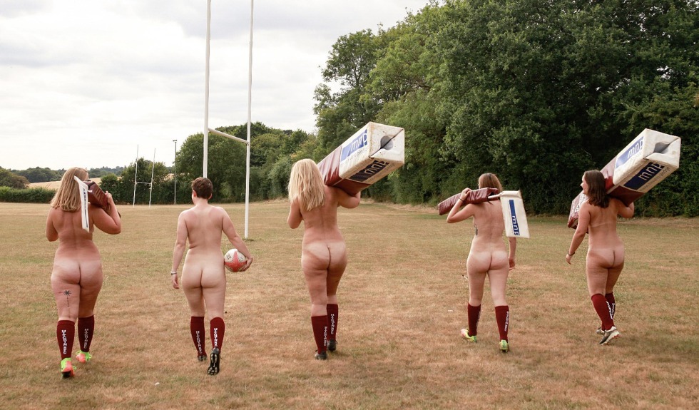 Naked British rugbyists