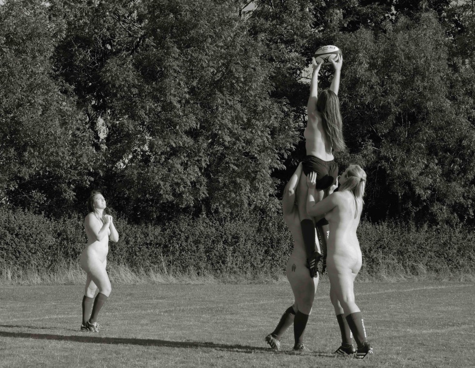 Naked British rugbyists