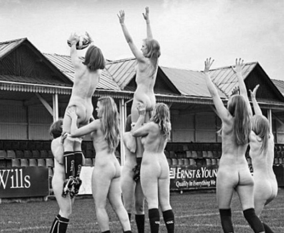 The German athlete undressed