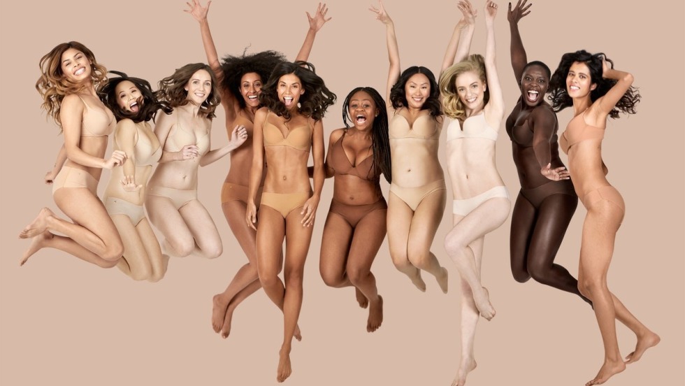 Naked women of different races