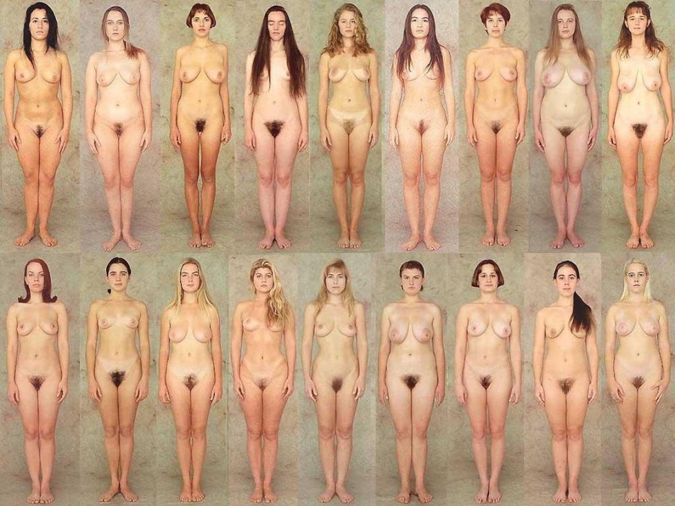 Naked women of different physique