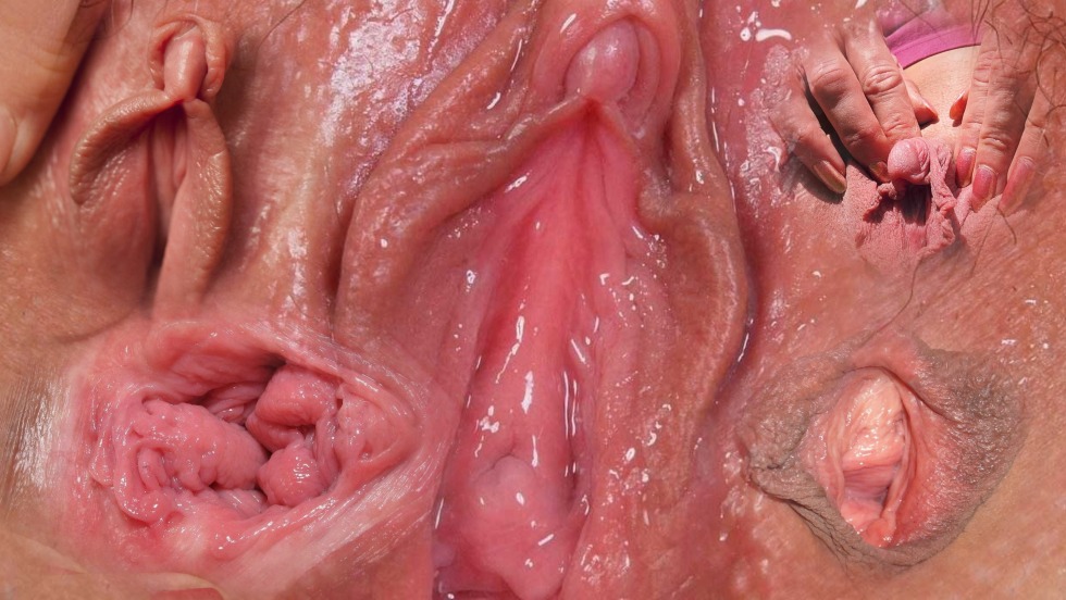 Open vagina close -up