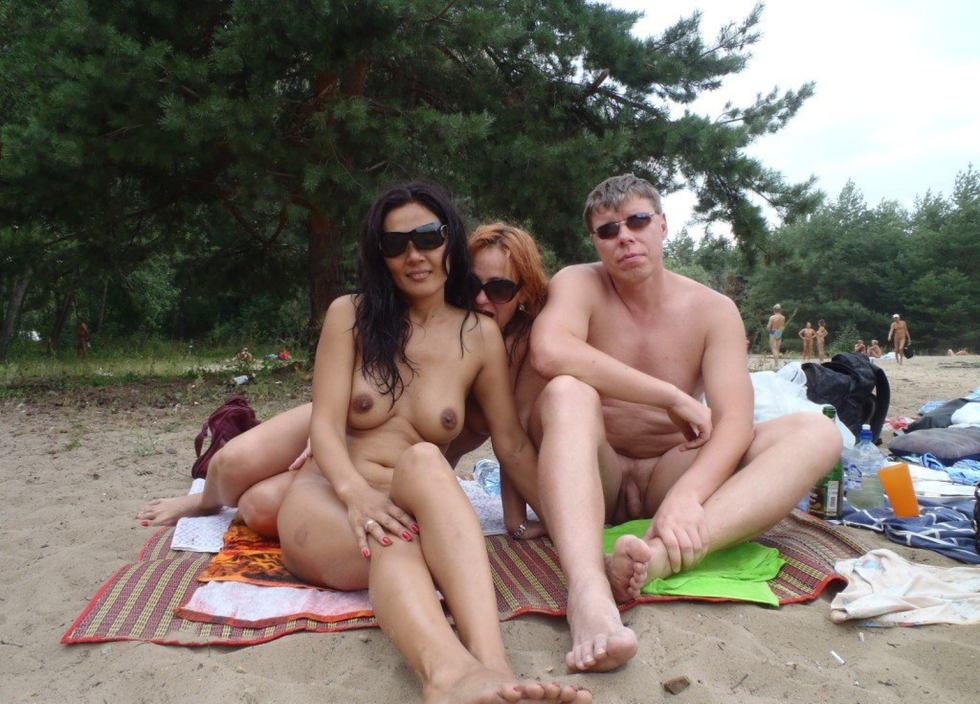 Nudist beach swingers