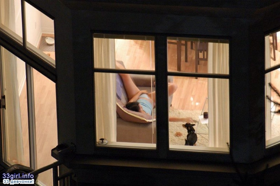 Window in the house opposite Nude