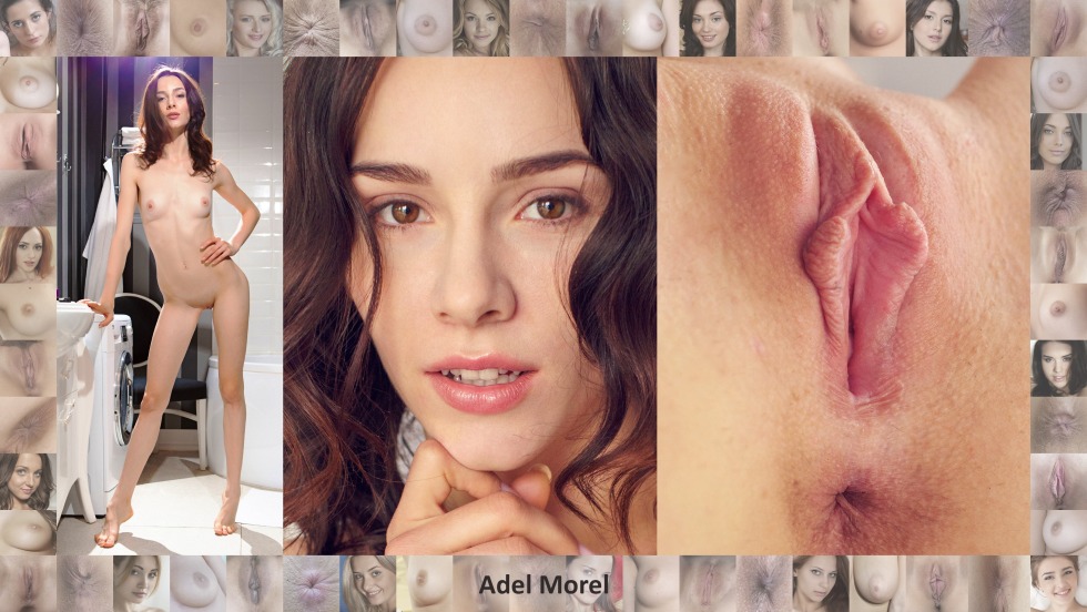 Vagina and faces of actresses