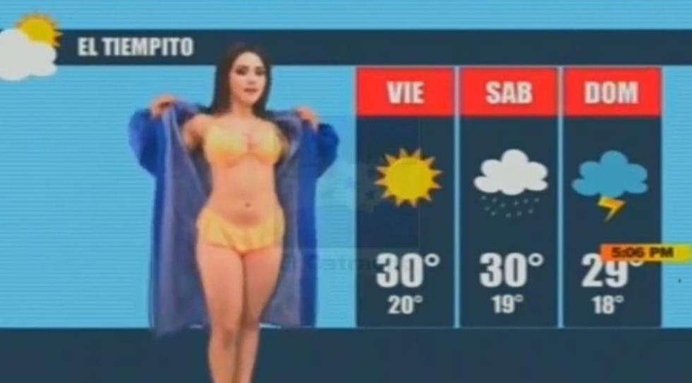 Naked leading weather forecasts