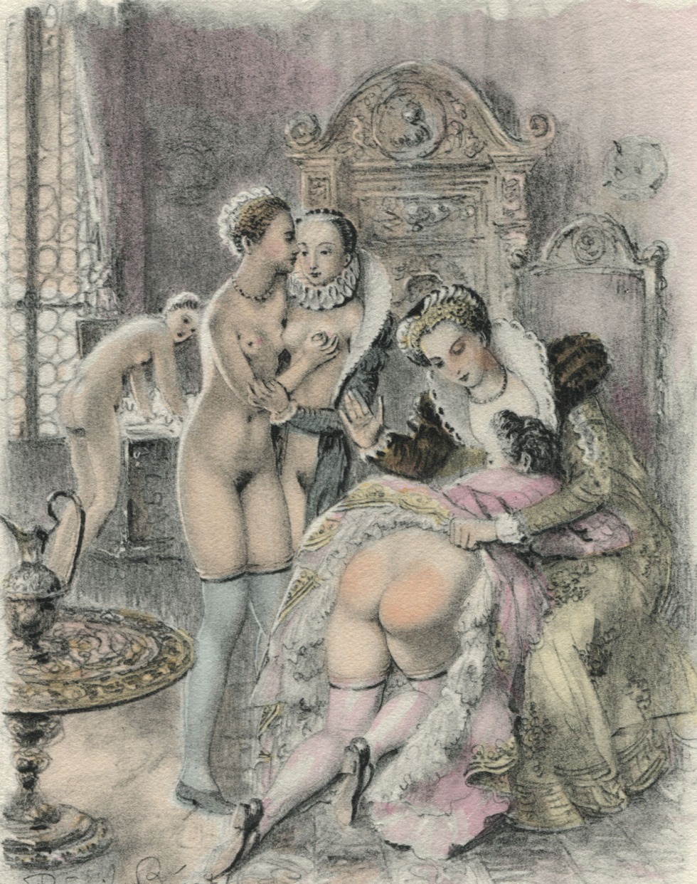 Erotic engravings Paul-Emil Bek