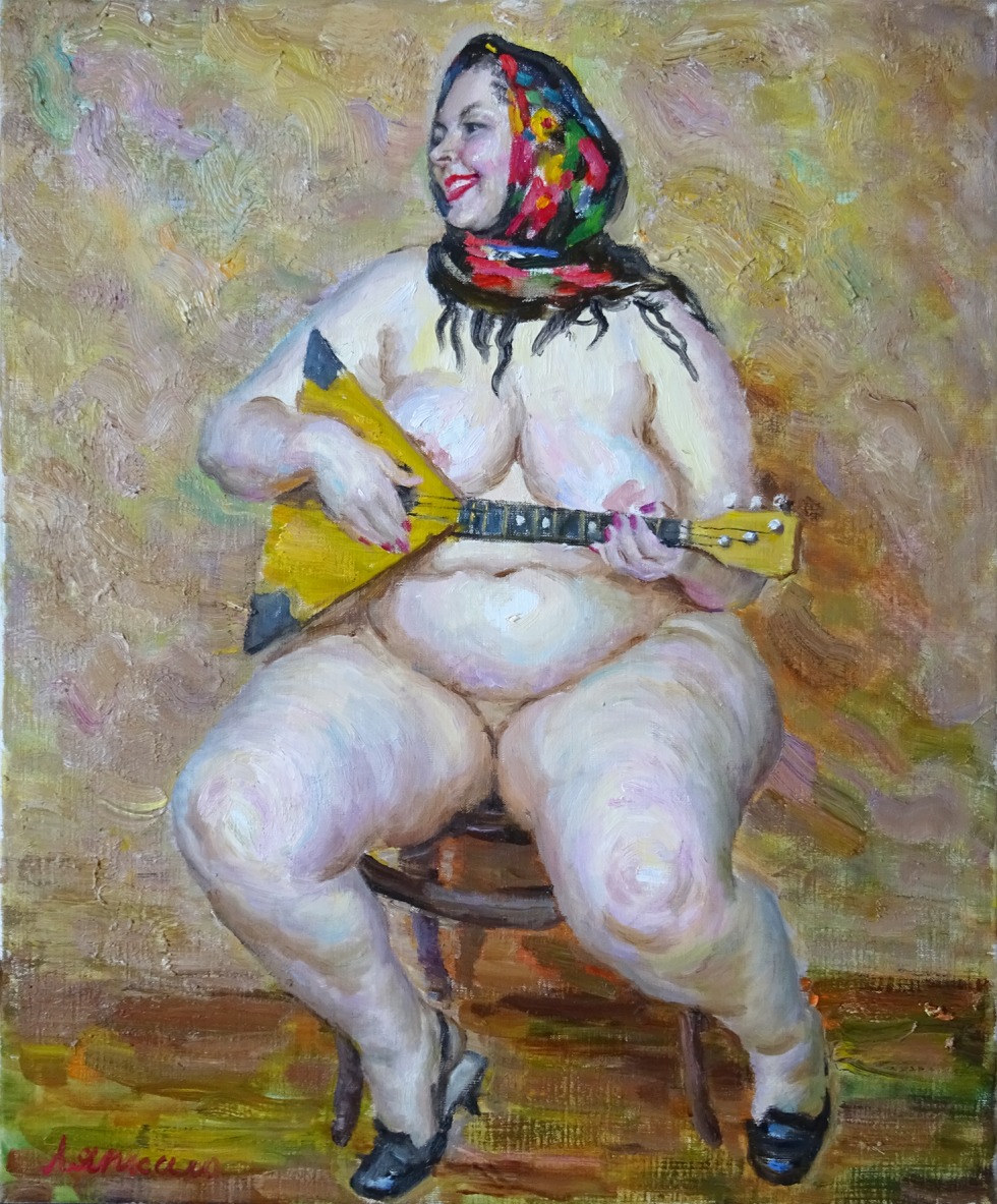 Artist Victor Lapapalo paintings nude
