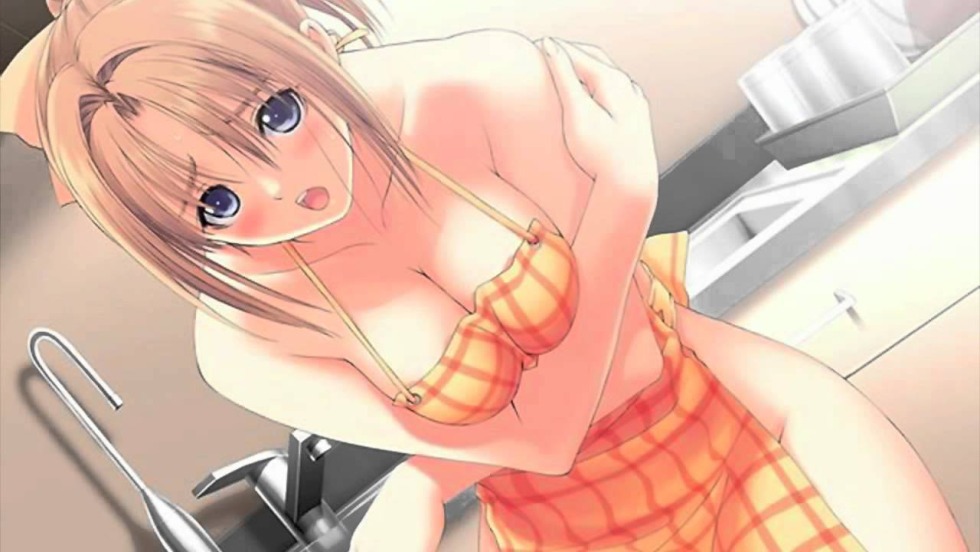 Hentai woman in apron