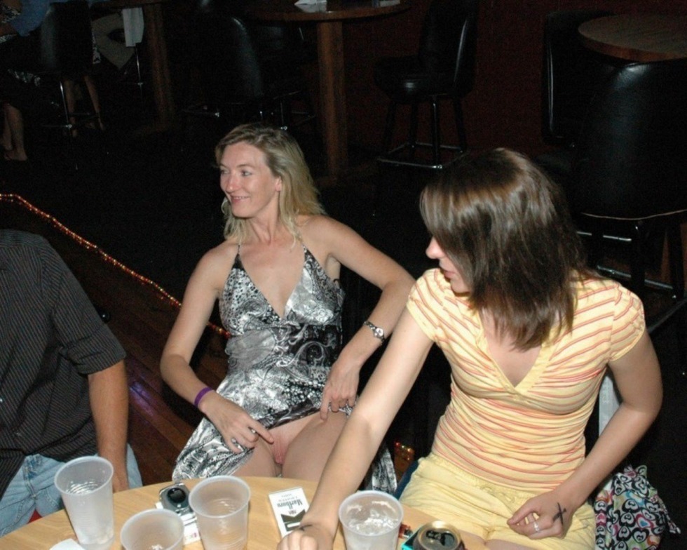 Wife on a corporate party without panties