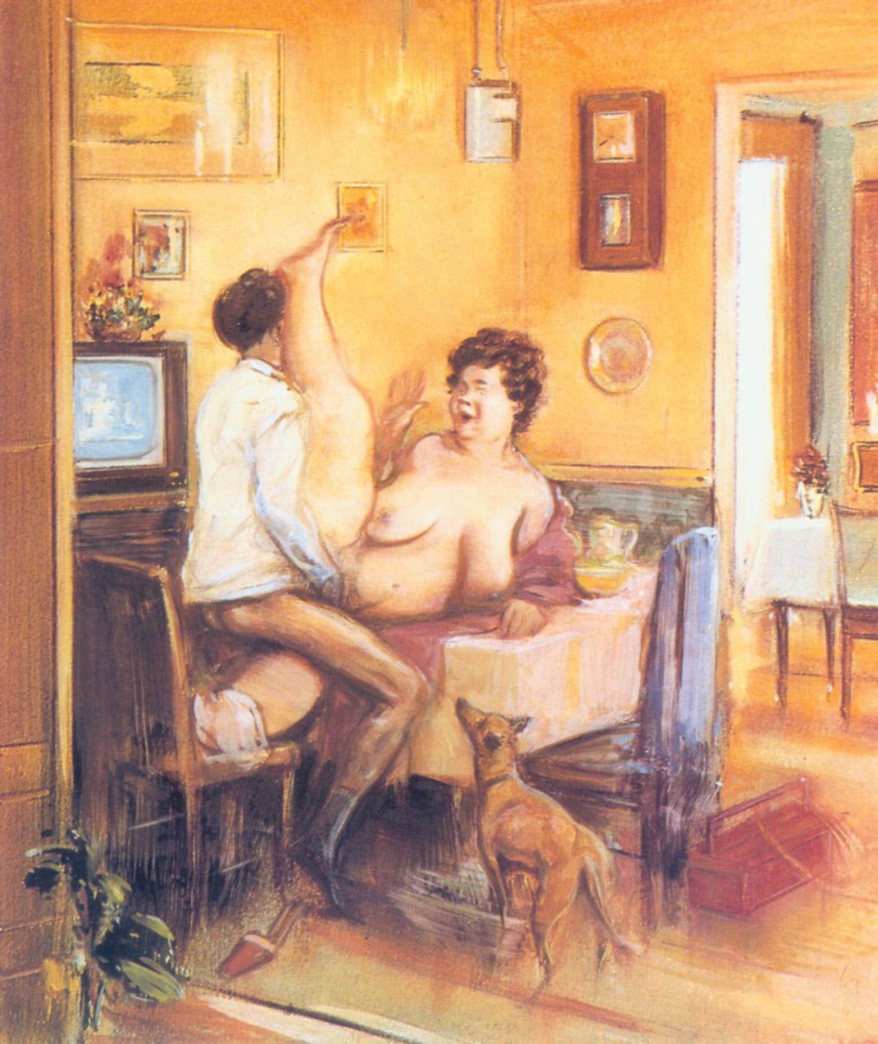 Pornographic painting of Russian artists