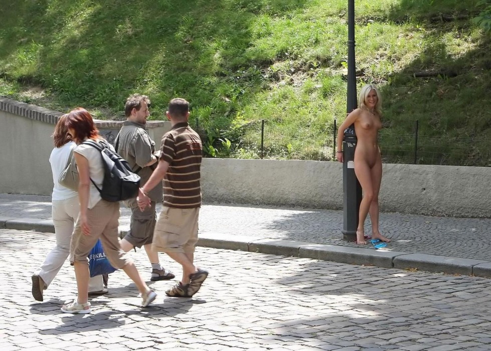 Walk naked in public