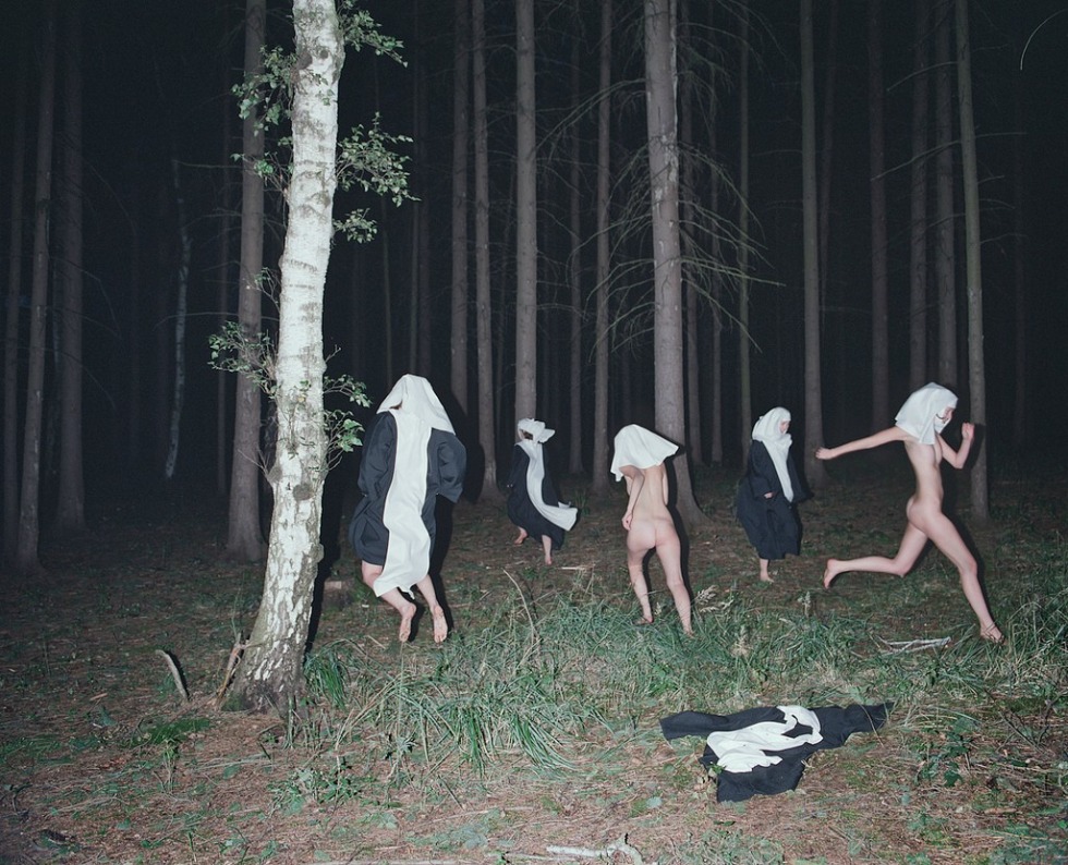 The girl is by surprise