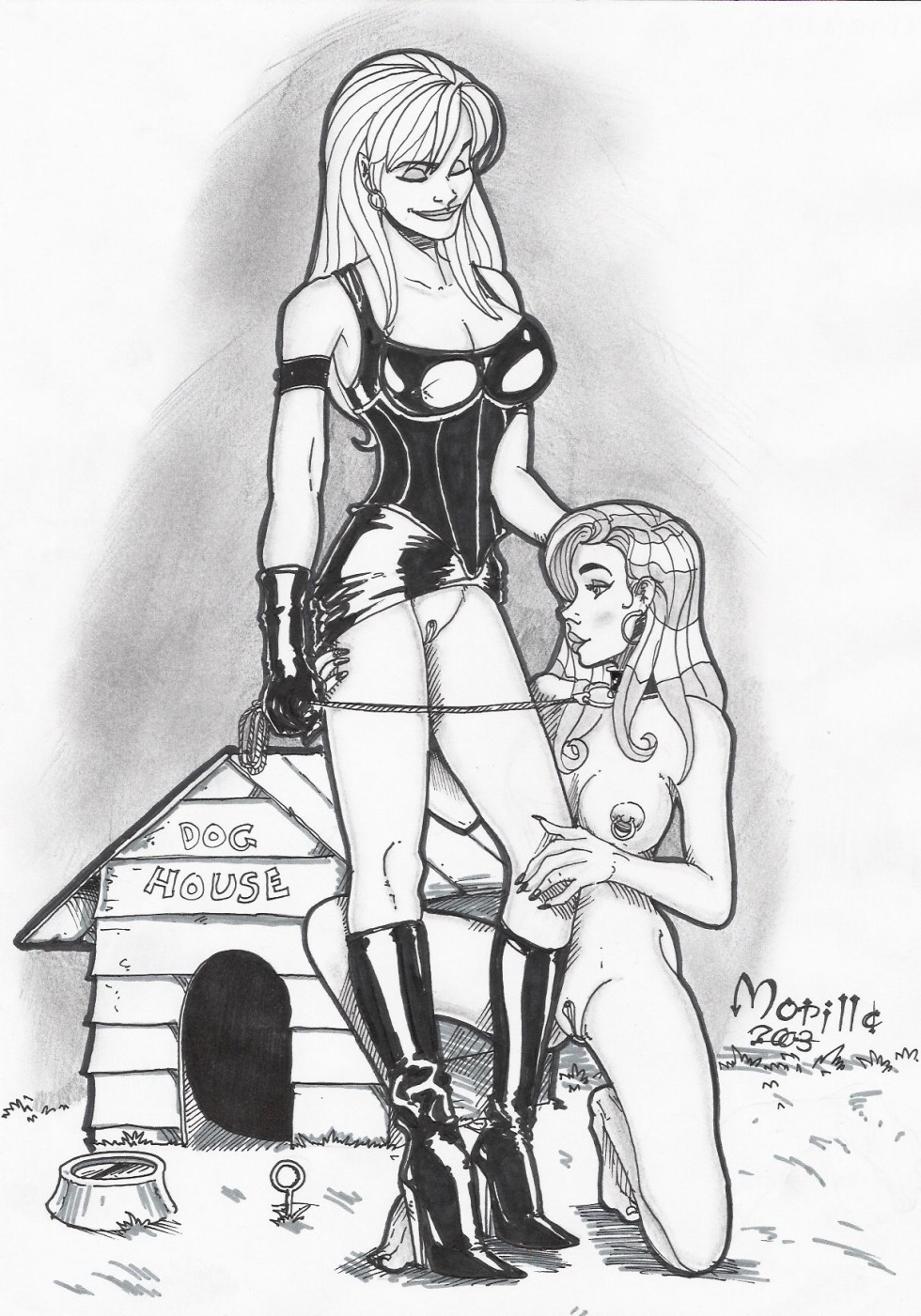 BDSM comics femdom lesbian