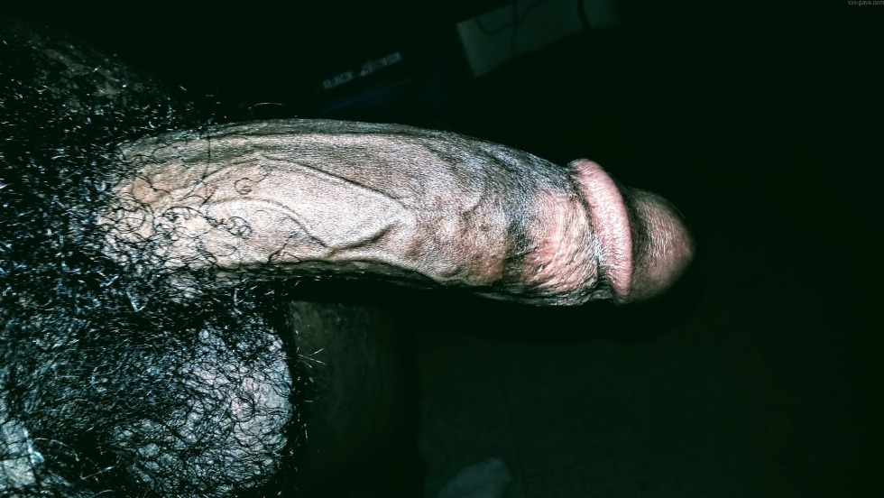 Naked Negro with a huge member