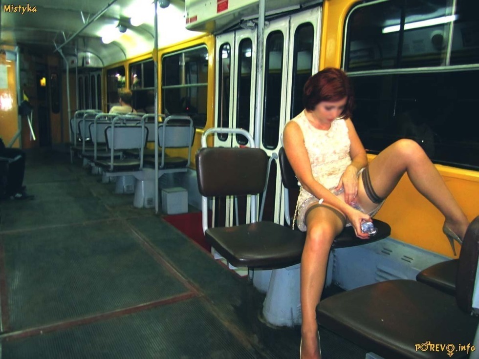 Naked women in transport