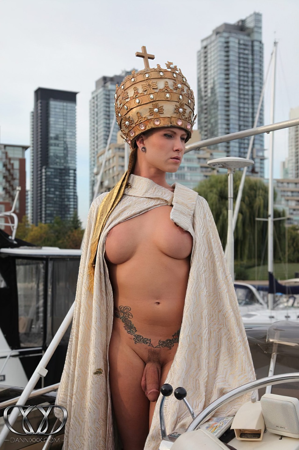 Naked Danni Daniels on the parade