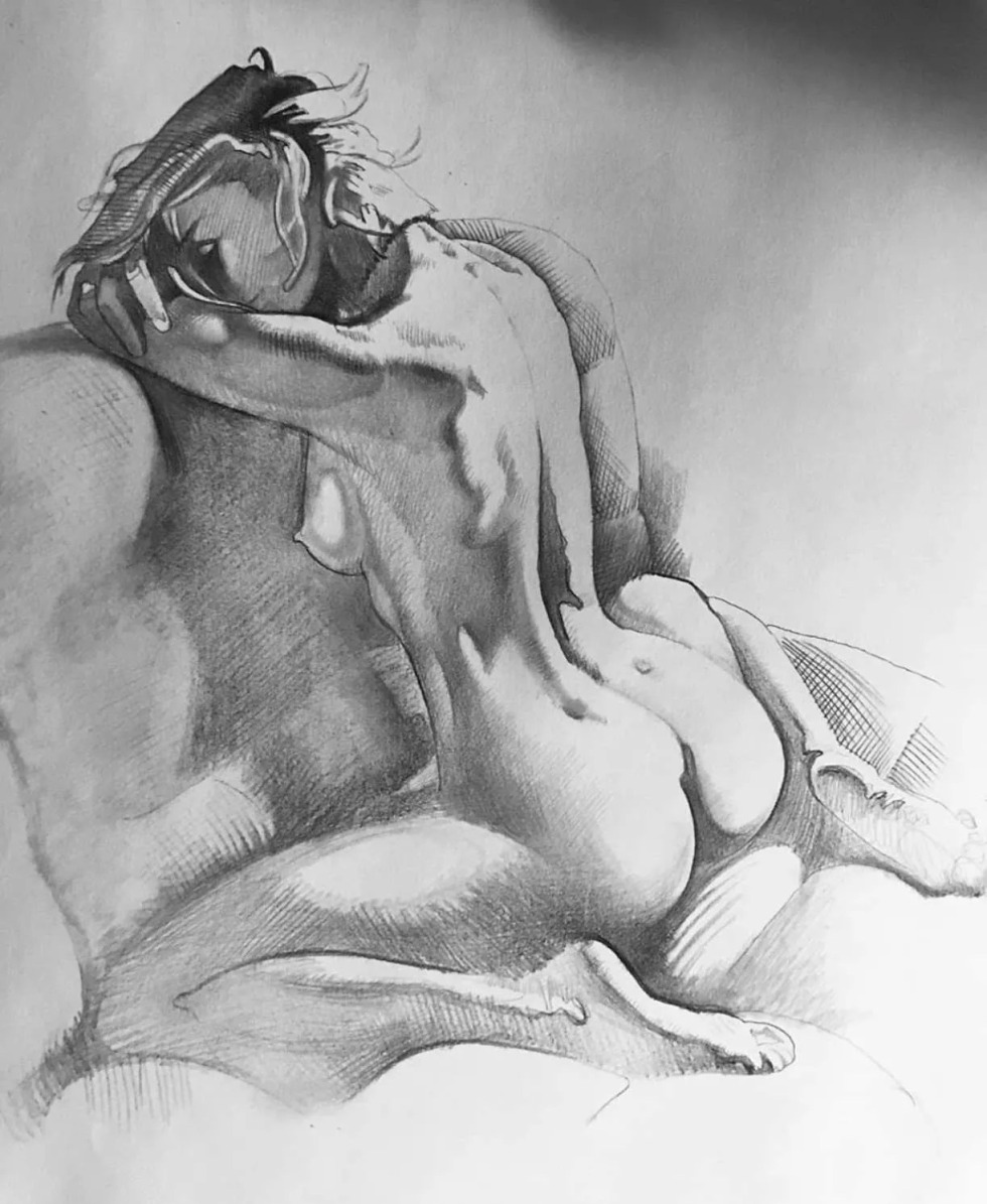 Drawings on an erotic theme