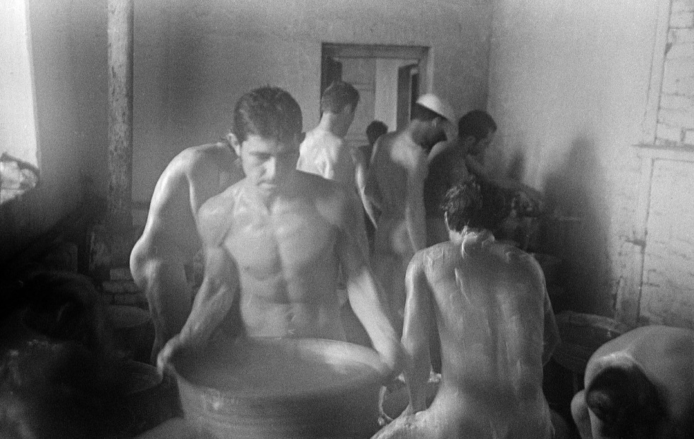 Soviet public baths nude
