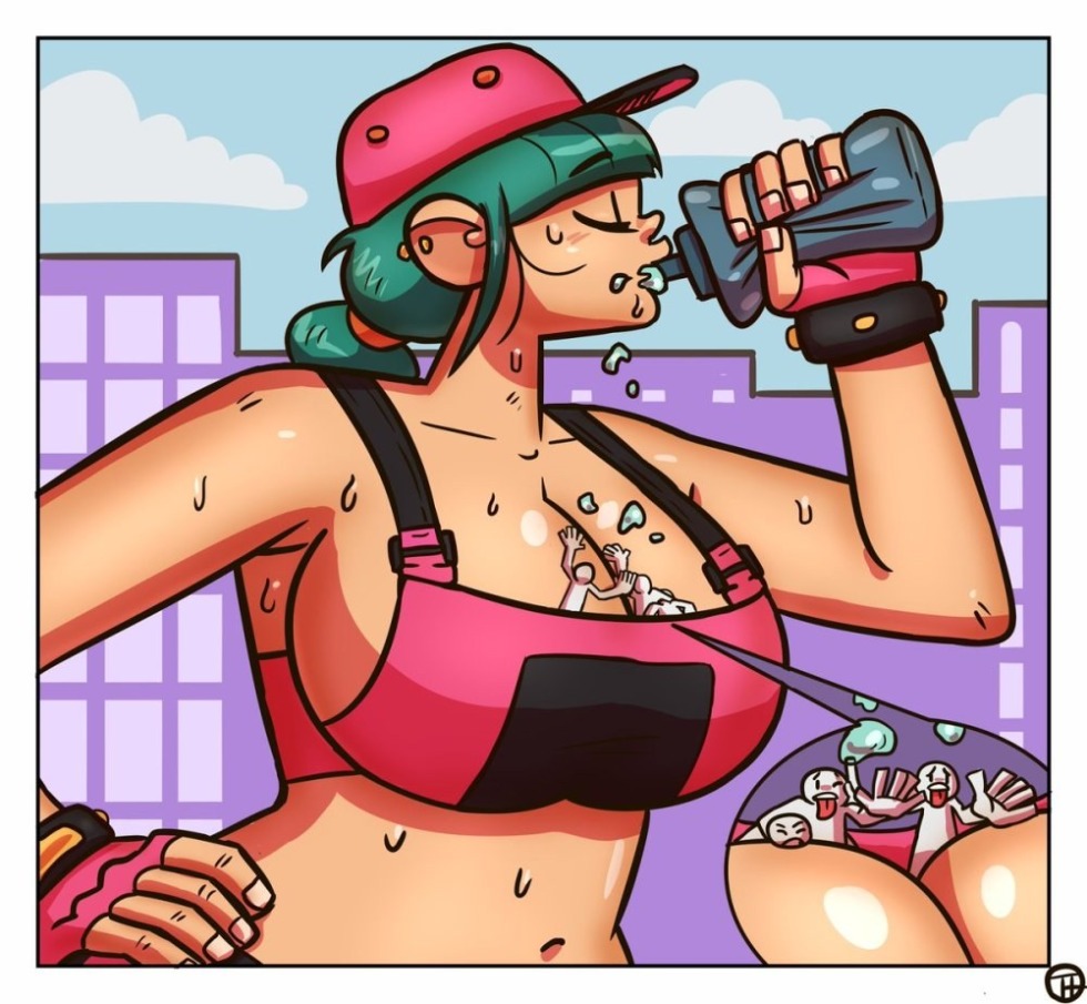 Macrophilia of the girl