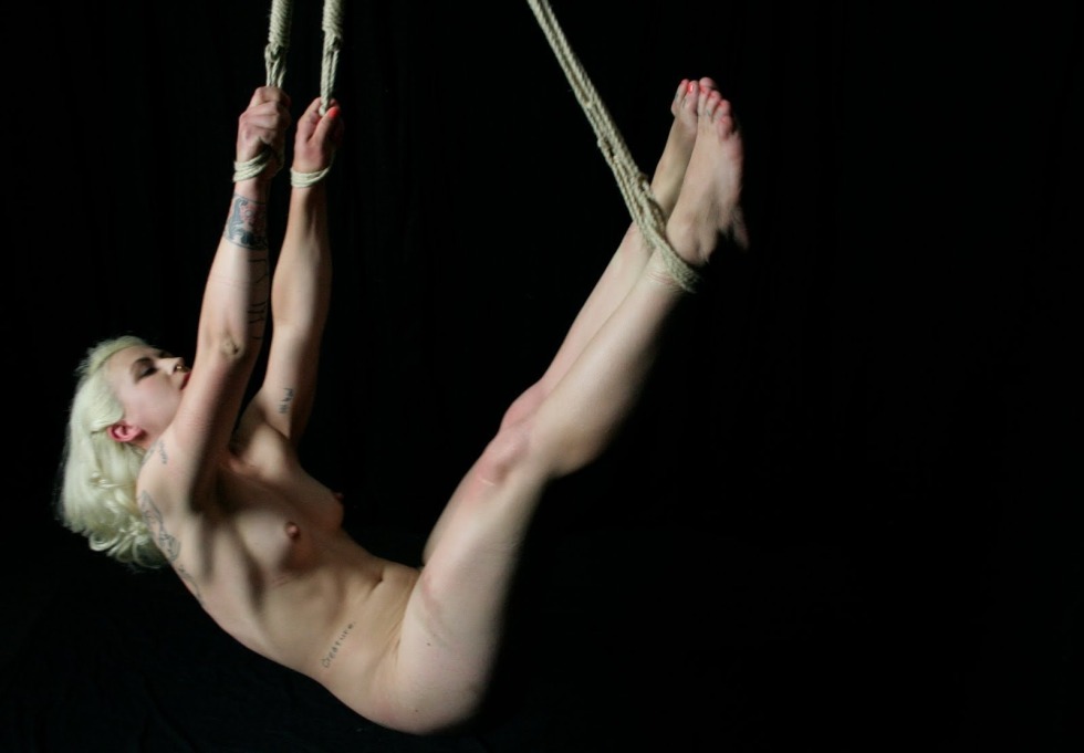 Naked circus artists