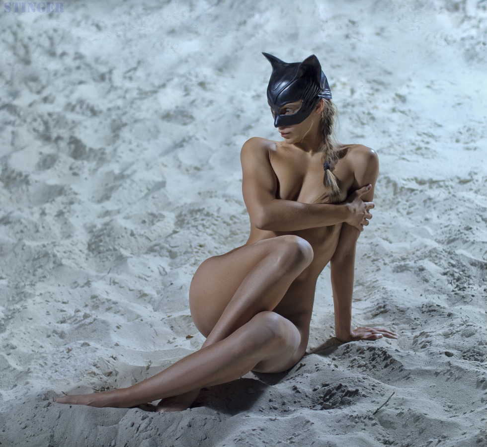 Girls in a cat's costume nude