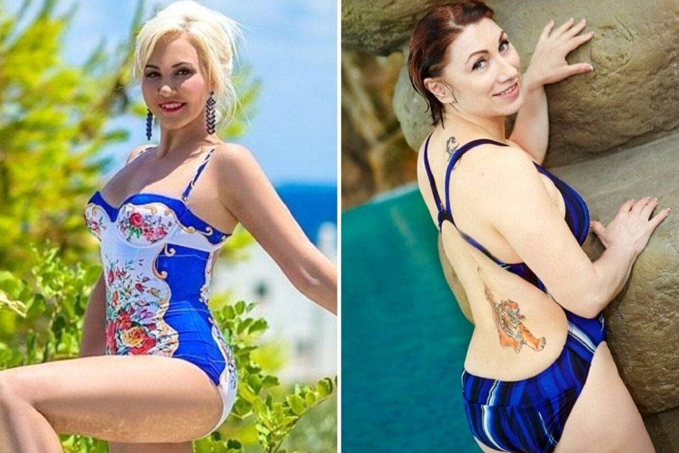 Daria Vaksina Leading in a swimsuit