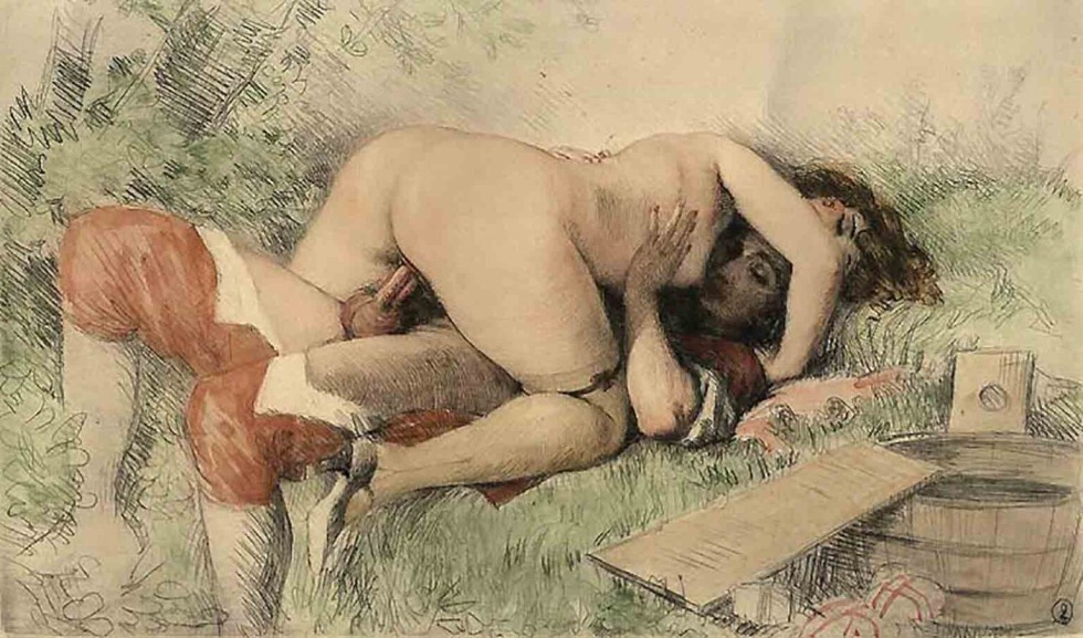 Erotic engravings Paul-Emil Bek