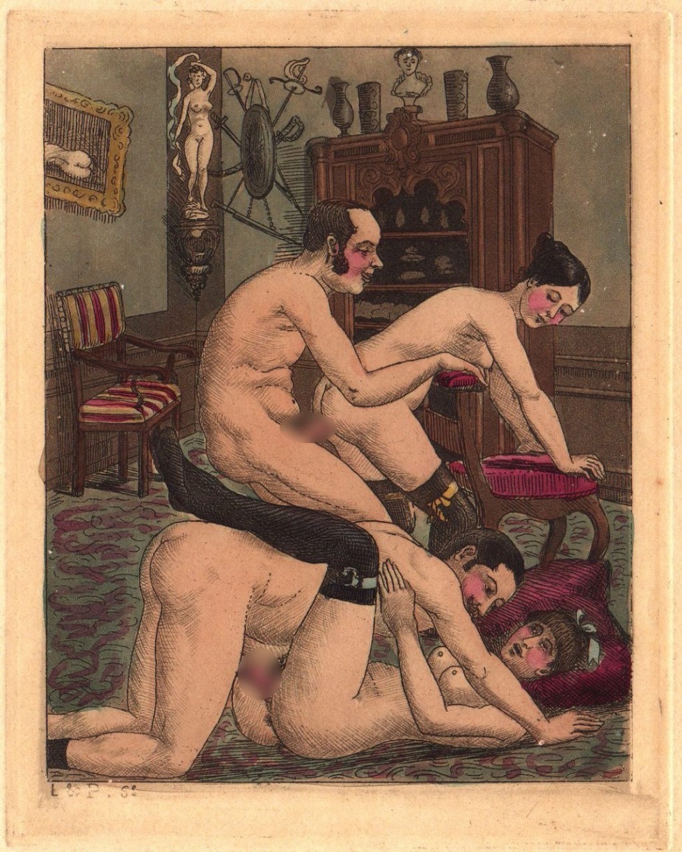 Middle Ages pornographic painting