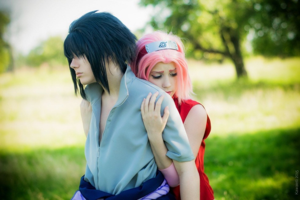 Sasuke Uchiha and Sakura cosplay