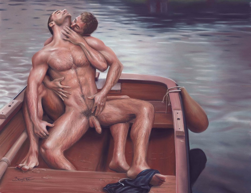 Male genitals in painting