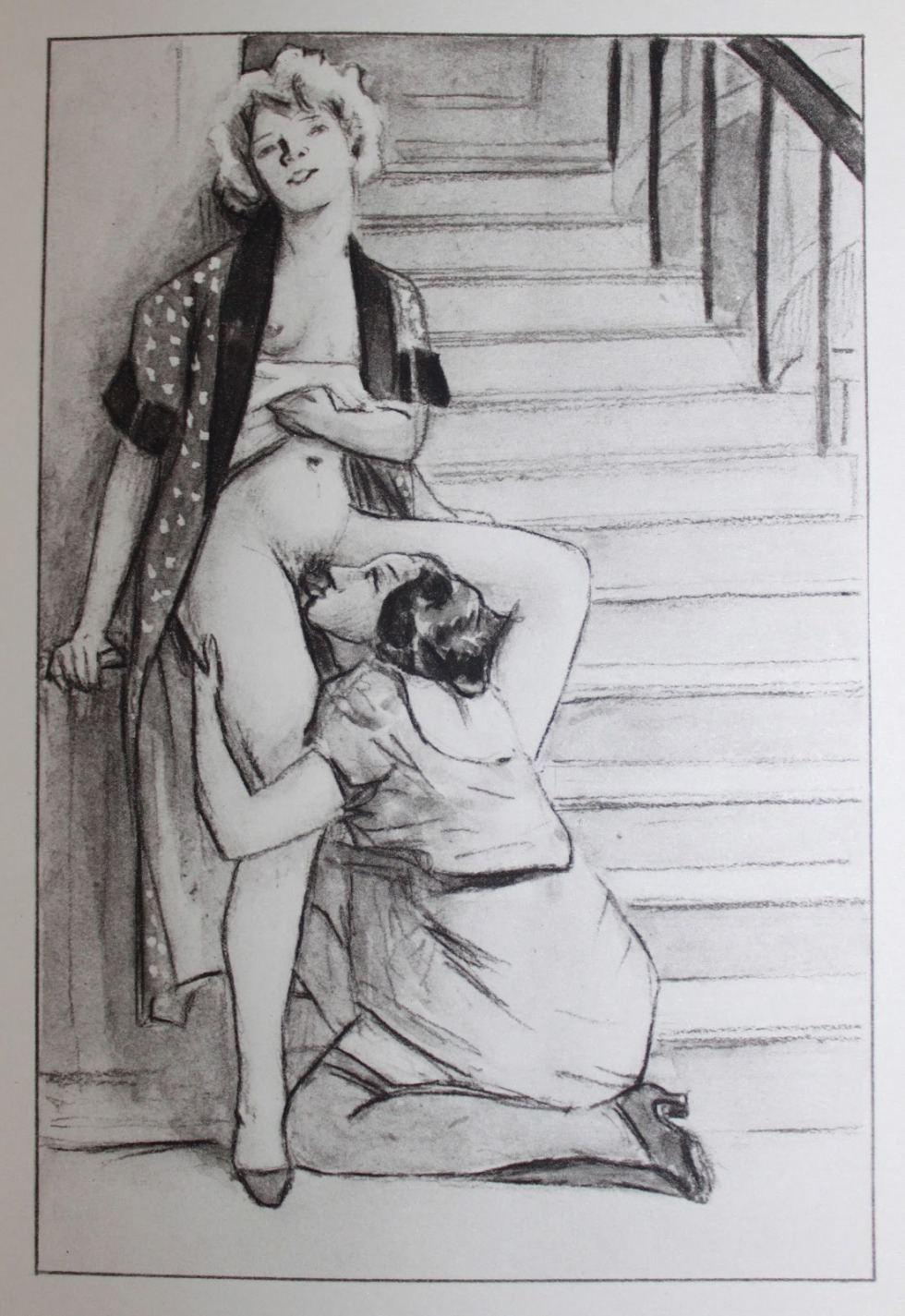 Illustrations of lesbian retro