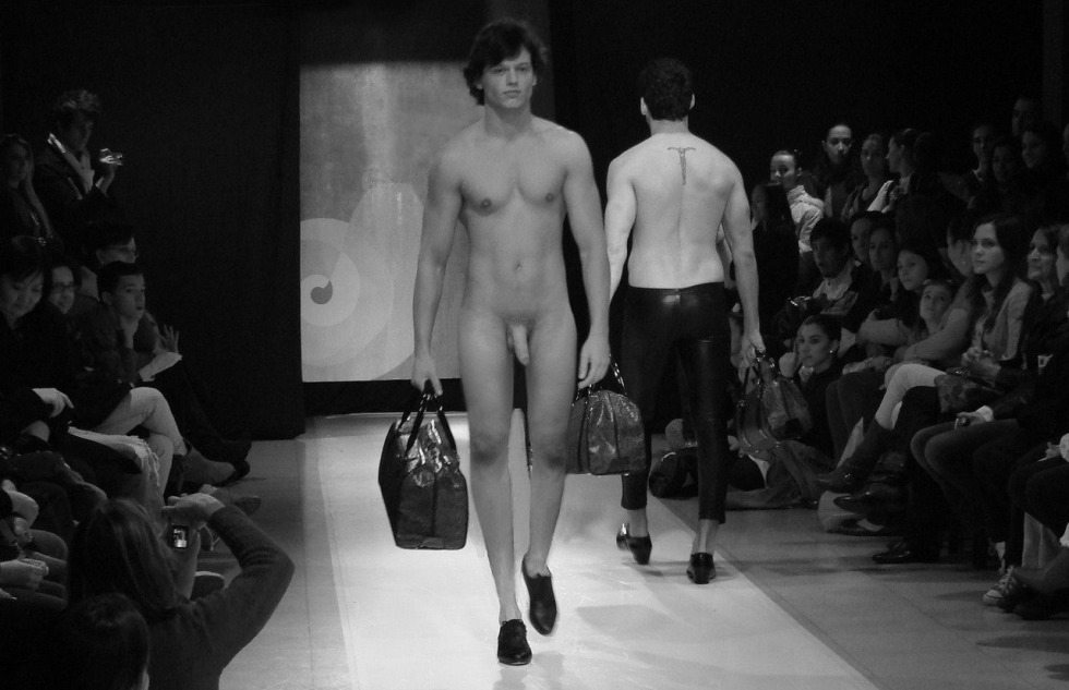 Fashion show with naked people