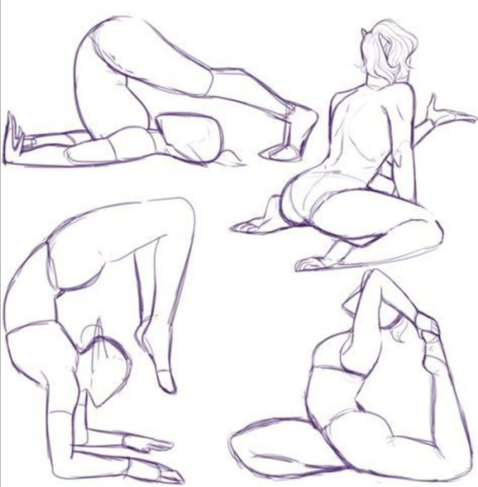 Erotic pose for drawing