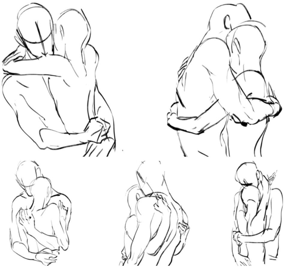 A hug from behind a reference