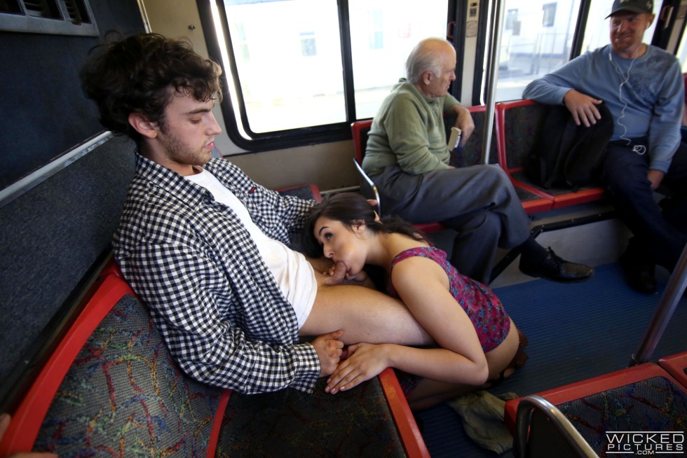 Cunnilingus in public transport