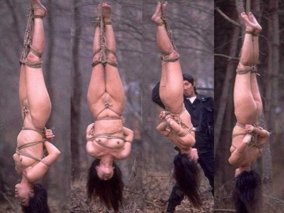 Hanging upside down bdsm