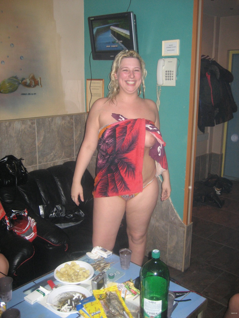 Adult women on corporate parties