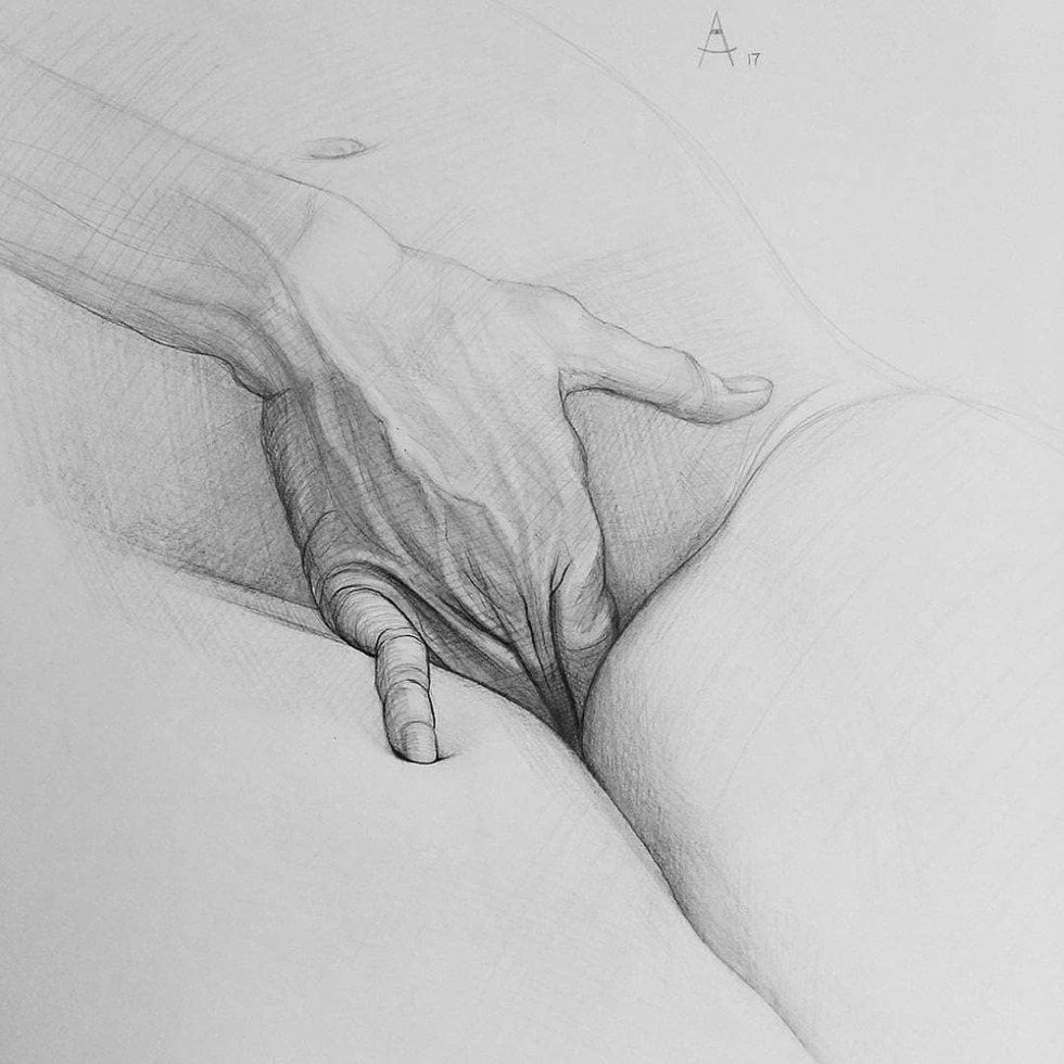 Drawing female genital