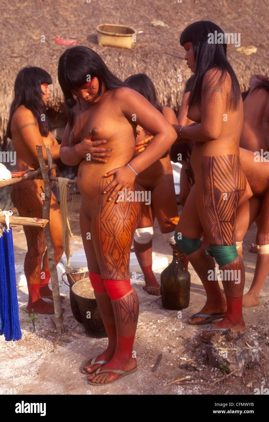 Indians from the Xingu River Brazil