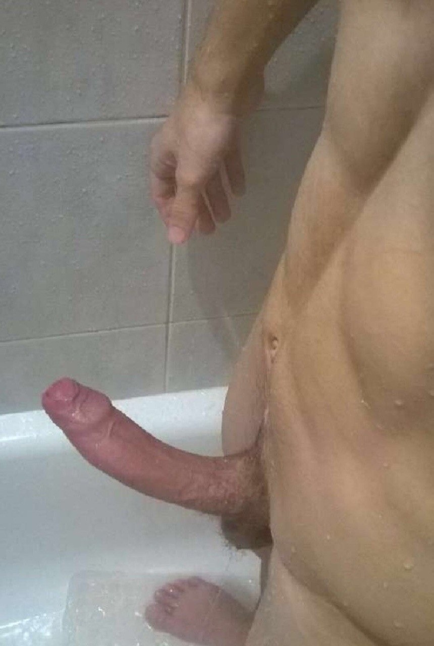 Member of young guys in the bathroom