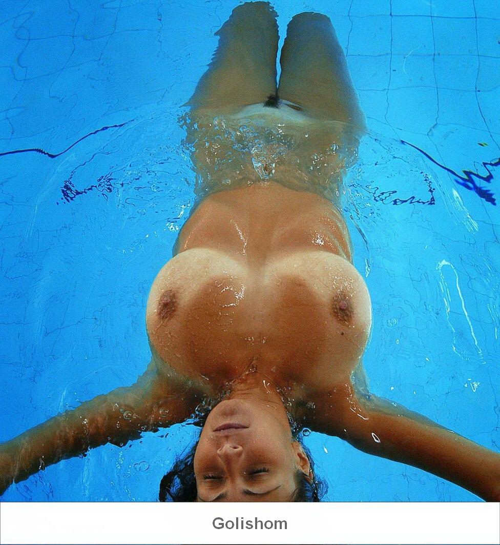 Naked girls in transparent water