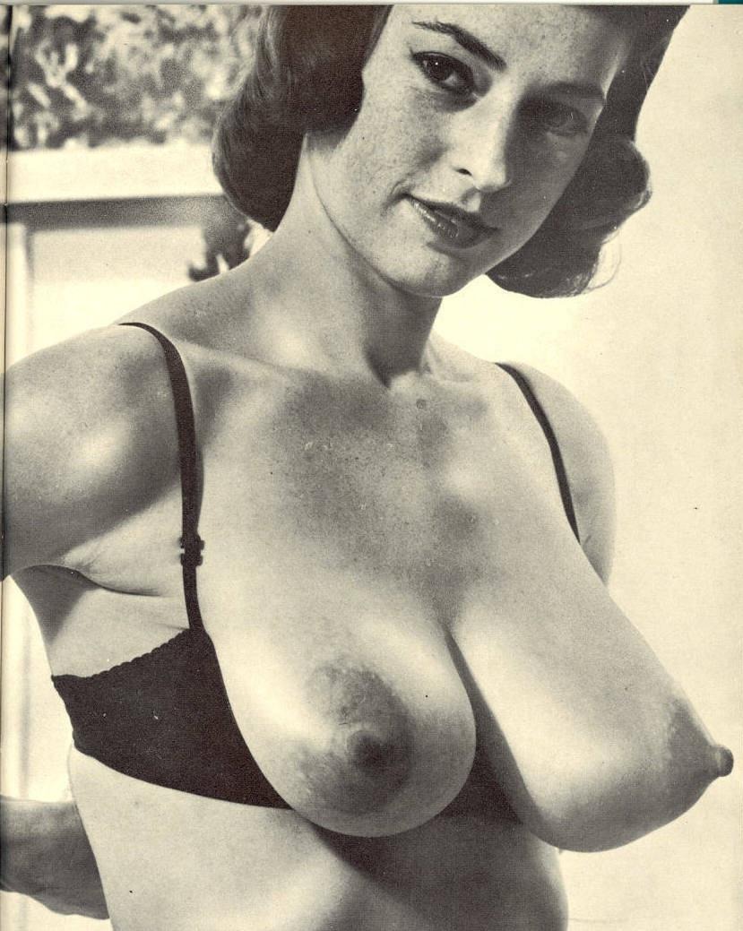 Big breasts large nipples retro