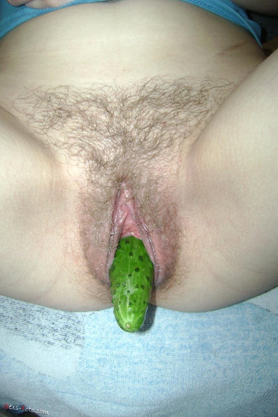 Private cucumber in vagina
