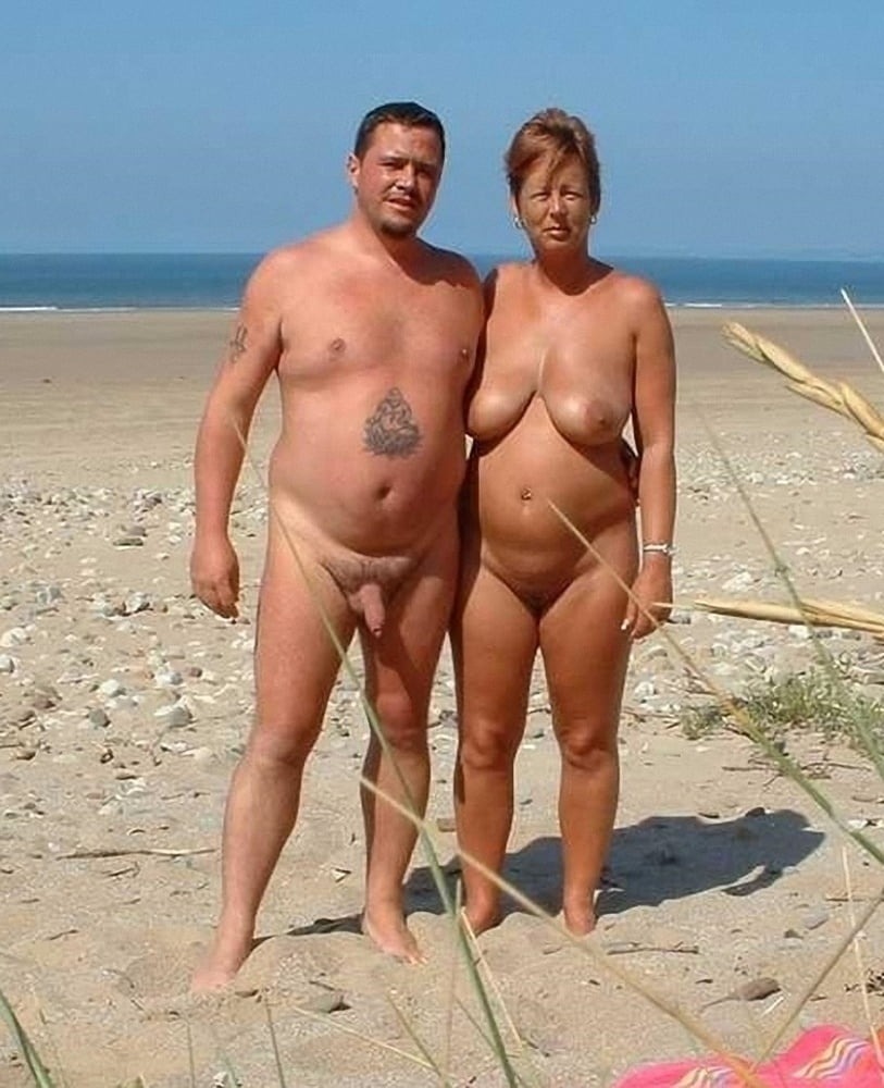 Naked mature pairs on the beach