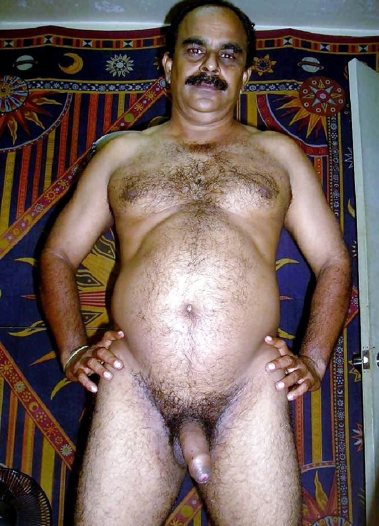 Fat naked Hindu man