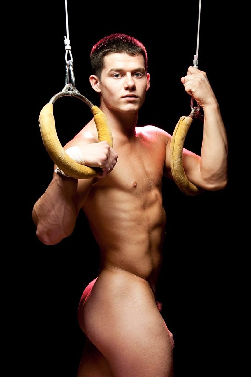 Beautiful naked guys gymnasts