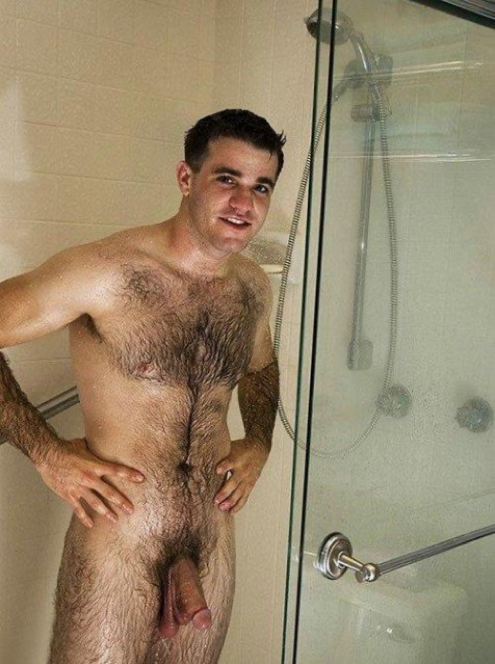 Naked young hairy guy